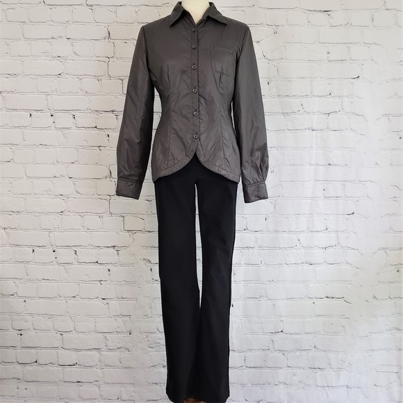 Armani Collezioni Lightweight Gray Puffer Jacket/Blazer, EU 48 / Size 12 - Picture 5 of 10